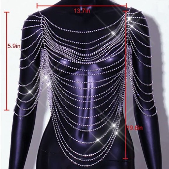 NEW Sparkling Bling Swarovski Crystal Flapper Top & Skirt - Picture 10 of 11